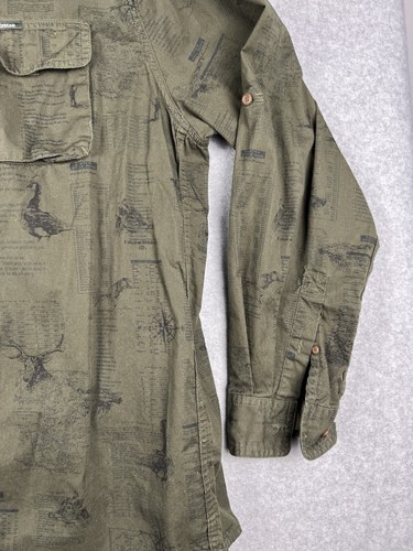 Field & Stream Green Fishing Shirt Men’s XL Long Sleeve Cotton Button‑Down - Picture 6 of 19
