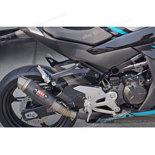 For CF-Moto 450SS 450SR 450NK 2022-2024 Exhaust Mid Link Pipe Black Muffler Tips - Picture 2 of 14