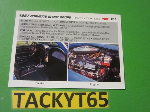 1991 VETTE SET SINGLE CARD(S) NEW YOU CHOOSE - Picture 48 of 202