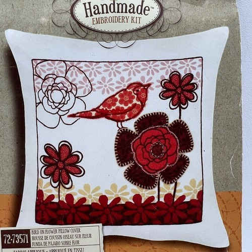 De Colección Dimensiones Funda de Almohada Bordado Kit Pájaro en una Flor 14 x 14 #72-73571 - Imagen 2 de 5