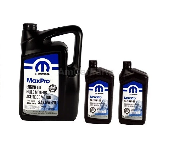 Mopar MaxPro 5W-20 Motoröl 6,9 L Chrysler, Dodge, Jeep, Ram 68218891AA