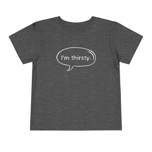 Funny Toddler "Dad Joke" T-shirt | "I'm Thirsty" | Dad Jokes | Funny Toddler Tee - Picture 38 of 49