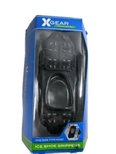 XGEAR Artic Series Snow Ice Shoe Grippers Black One Size Fits Most BOX