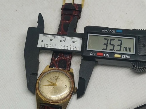 Marvin Flying Dutchman Uhr Automatik 795 Cal Gold Swiss Made Selten Herren - Bild 10 von 12