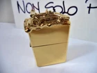zippo lighter Sculpture Series Gold Plated 1995 NEW