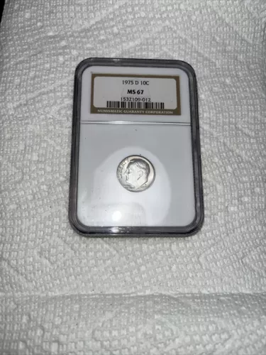 1975 D Roosevelt Dime MS67 NGC Certified