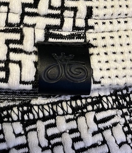 Tonia Debellis Pattern Jacket - Signature Logo - White/Black Womens Size M - Picture 5 of 10