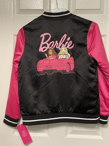 Barbie Varsity Bomber Jacket Girls XL (14-16) Limited Edition New - Picture 5 of 6