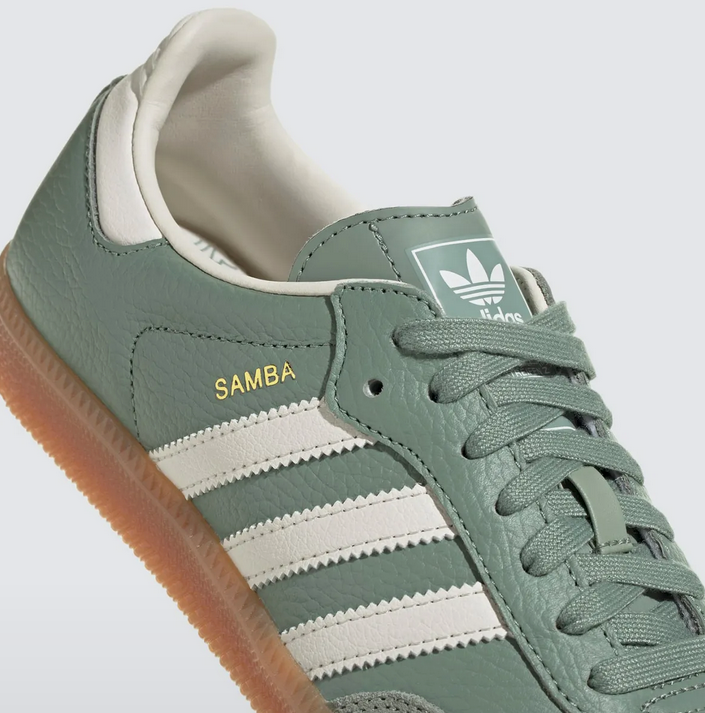 Adidas Women's Samba OG Silver Green White IE7011 | eBay