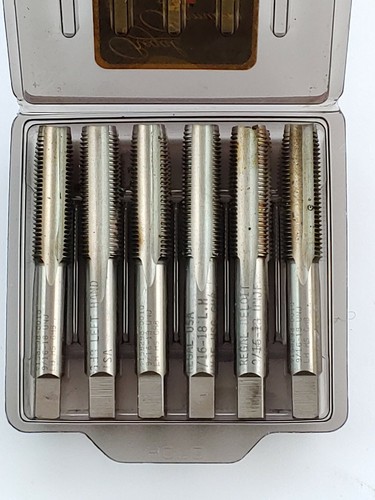 Rubinetto sinistro USATO 9/16-18, HSS, 4 FLAUTI, CONFEZIONE DA 6, scaffale Premium Made in U.S.A. - Foto 3 di 6