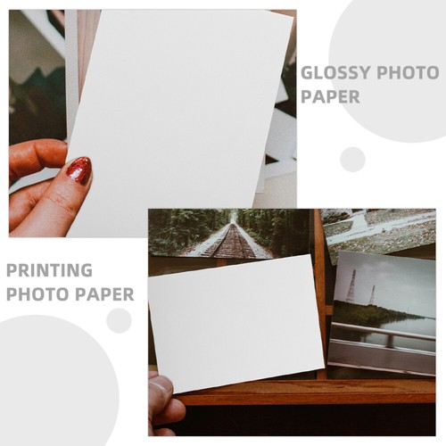  100 Pcs Waterproof High Gloss Photo Paper Glossy Office Photographic - Afbeelding 10 van 12