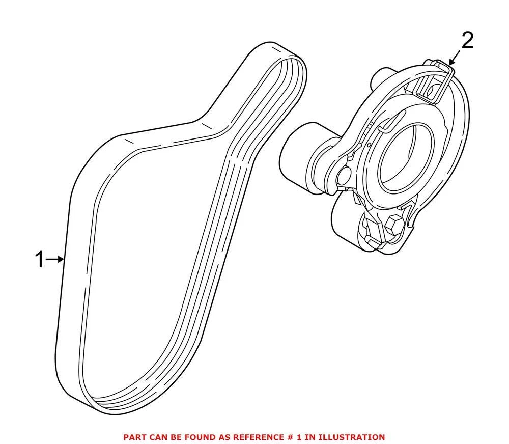 Genuine OEM Serpentine Belt For BMW 11287634195 | eBay