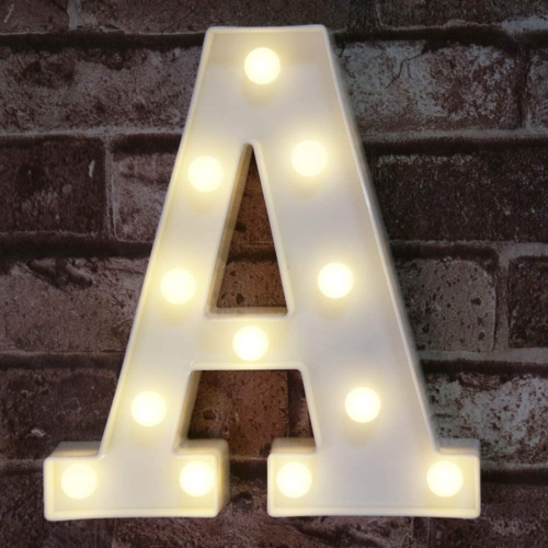 Pooqla LED Marquee Letter Lights Sign, Light up Alphabet Letter for Home Party W - Bild 1 von 12