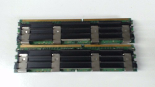 1GB 512MB x 2 PC2-5300F ECC DDR2 PC2 Memory HYMP564a72CP8D3-Y5 Hynix Heatsinks - Picture 3 of 3