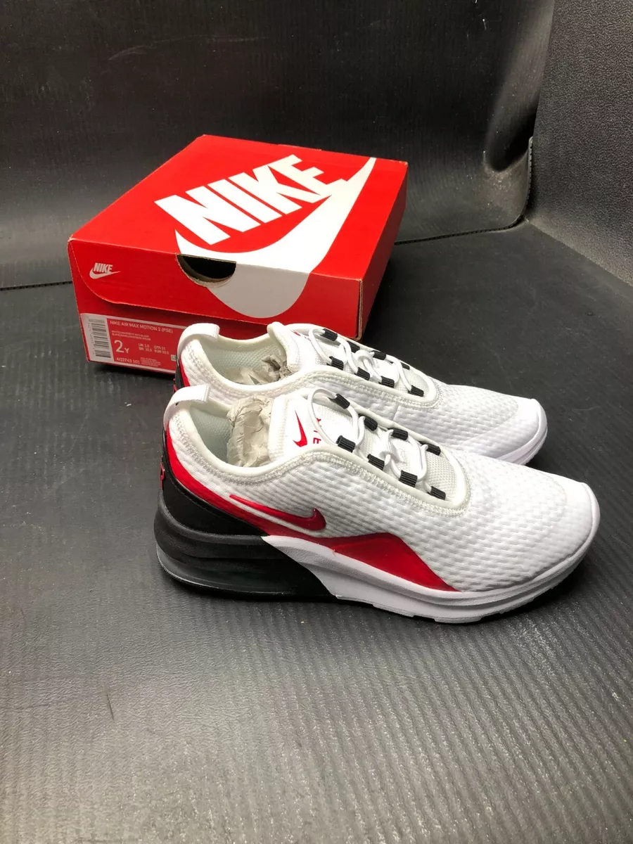 Nike Motion 2 White Black KIDS SIZE 2Y NEW Casual AQ2743 101 eBay