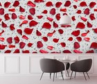 3D Red Petals I3512 Wallpaper Mural Self-adhesive Removable Sticker Erin