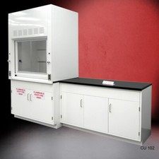 4 ' Fume Hood / Flammable Storage &5' Laboratory Cabinet/ Fisher American E2-325