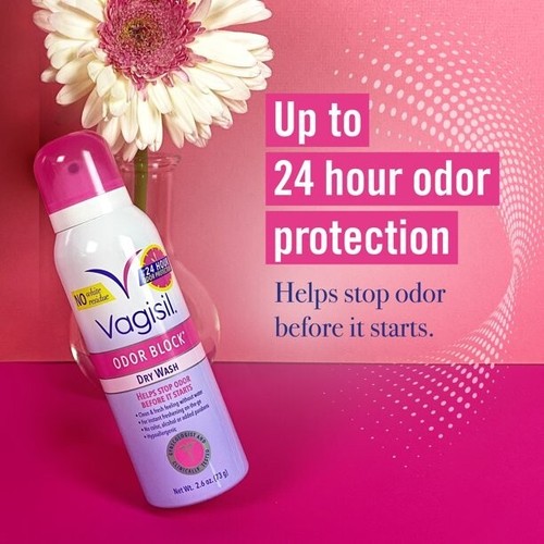 Vagisil Odor Block Dry Wash Feminine Spray Hygiene, Gynecologist Tested, 2.6 Oz - Picture 3 of 6