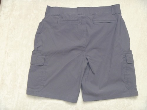 EDDIE BAUER CARGO Shorts Mens Size 38 Navy Blue Flat Front Inseam 10" - Picture 6 of 9