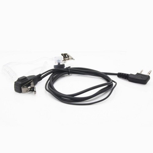 2Pin Tube TK Walkie-Talkie Microphone Air Duct Earbud For Baofeng UV-5R BF-888S