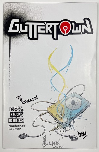 Guttertown Comic Books Lot of 2 Indy Signed By Casey Silver Dimi Macheras 80% St - Picture 3 of 8