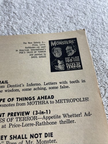 Famous Monsters of Filmland Magazine #19 September 1962 Warren - Picture 9 of 16