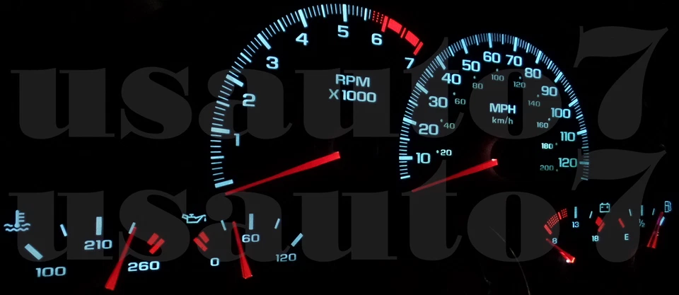 Dash Cluster Gauge WHITE LED LIGHTS KIT Fit 97-02 Chevy Chevrolet Camaro 4th Gen - Изображение 3 из 4