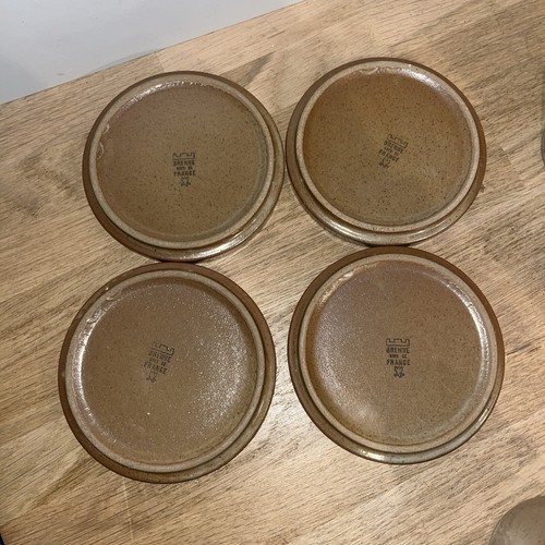 Lot De 4 Tasses À Thé Sous Tasses Brenne En Grès De France - Bild 6 von 9
