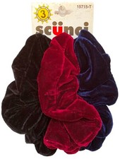 Scunci Scrunchies 3 pieces Assorted Colors/Designs 15715-T