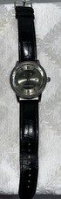 Stauer Watch Men’s 43mm Date Black Leather Band