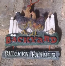 Chicken Ornament Chicken Farmer Fun Farm House Backyard Christmas 