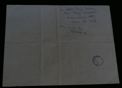 WWII US LTG Mark W. Clark Signed Letter & SSI Patch 5th Army Feb. 1944 - England - Picture 7 of 11