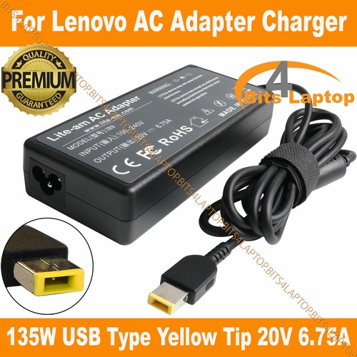 Lenovo Z710 L460 20V 6.75A 135W USB Tip Compatible Laptop AC Adapter Charger - Picture 2 of 7