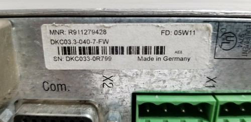 REXROTH TYP DKCXX.3-040-7 R911279428 Servo Drive  - Picture 3 of 11