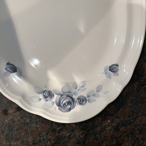 Pfaltzgraff blue rose 14.5 in Oval Serving Platter USA - Picture 5 of 7