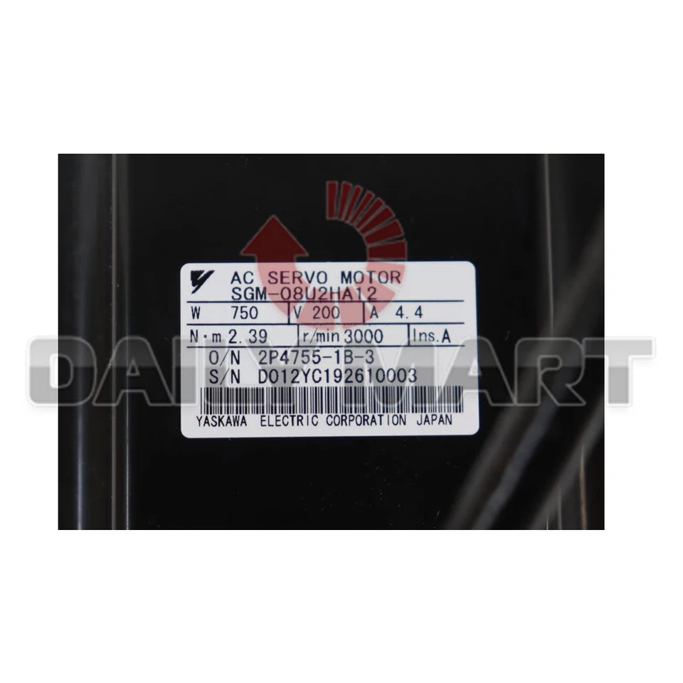New In Box YASKAWA SGM-08U2HA12 Servo Motor - Image 4 of 4