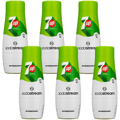 NEU 7UP Sirup Zero Zucker 440ml 6er Pack Konzentrat für Sodastream