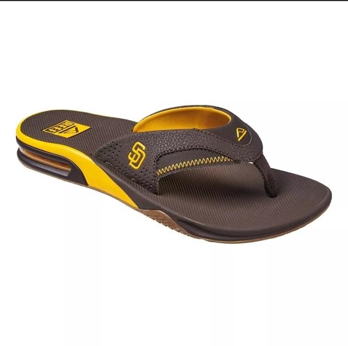 REEF FANNING X MLB San Diego Padres Sandalen Flip Flops Herren Größe 7 Neu