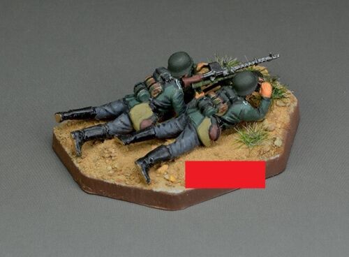 New Hand Painted 1/72 WWII German Army MG34 Machine Gun Group Plastic Model - Picture 2 of 5