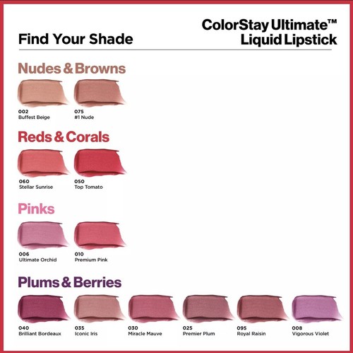 Revlon Colorstay Ultimate Rossetto Liquido (3,0 ml/0,1 oz) #002 Buffiest Beige - Foto 9 di 10