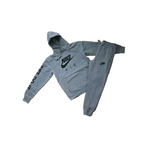 Nike Air Men's 2 Piece Set Heavy Fleece Pullover Hoodie Joggers Gray 3XL. NWT