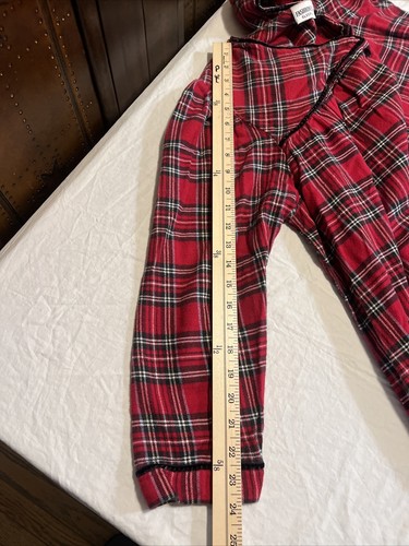 VTG Fashion Bug Christmas Nightgown Sz 18/20W Flannel Floral Plaid Cozy Bean - Picture 10 of 17