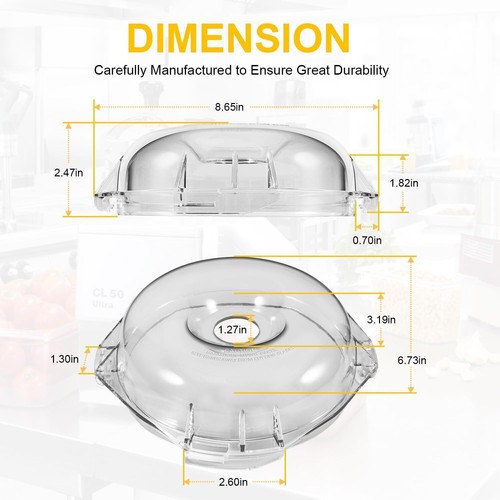 For Robot Coupe 106458S R100BCLR R100B R2 R2B R2N Food Processor Cutter Bowl Lid - Picture 10 of 12