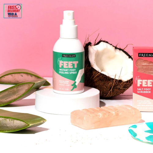 Flirty Feet Instant Foot Peeling Spray, Exfoliating Foot Mask for Summer, Moistu - Picture 6 of 12