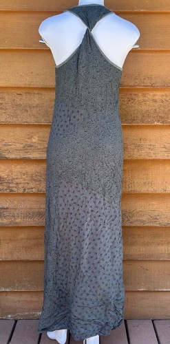 Ella Moss EDFZ10873 Made in USA Rayon Green Maxi Dress Size S - Picture 2 of 10