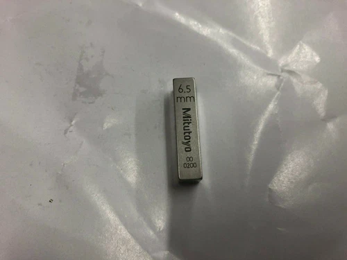 6.5mm Mitutoyo Steel Rectangular Gauge Gage Block