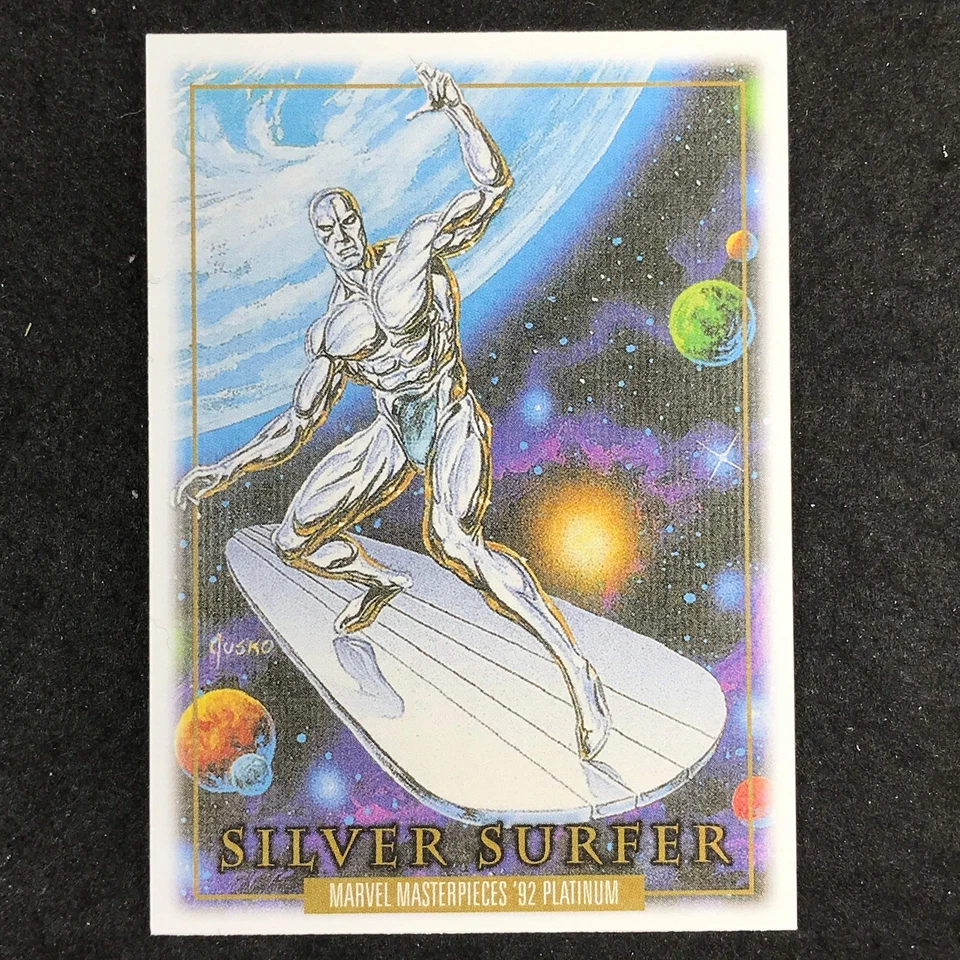 2024 Marvel Masterpieces '92 Platinum SILVER SURFER Base Canvas #90