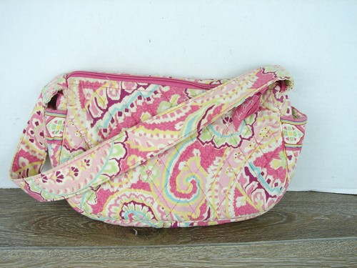 VERA BRADLEY Borsa Paisley Rosa Girevole 8" x 6" x 3"