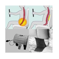 Lendenwirbelstütze Wirbelsäule SITBACK "AIR" Autositzkissen Stütze black