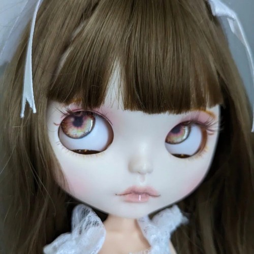 Custom Icy Doll 12" Factory blythe No Outfit W/Brown Hair Wig OOAK Artist japan - Picture 13 of 15